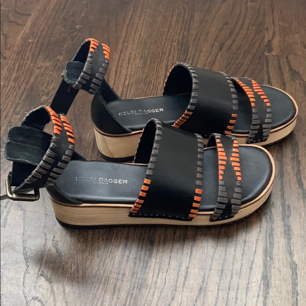 Leather Platform Sandal
